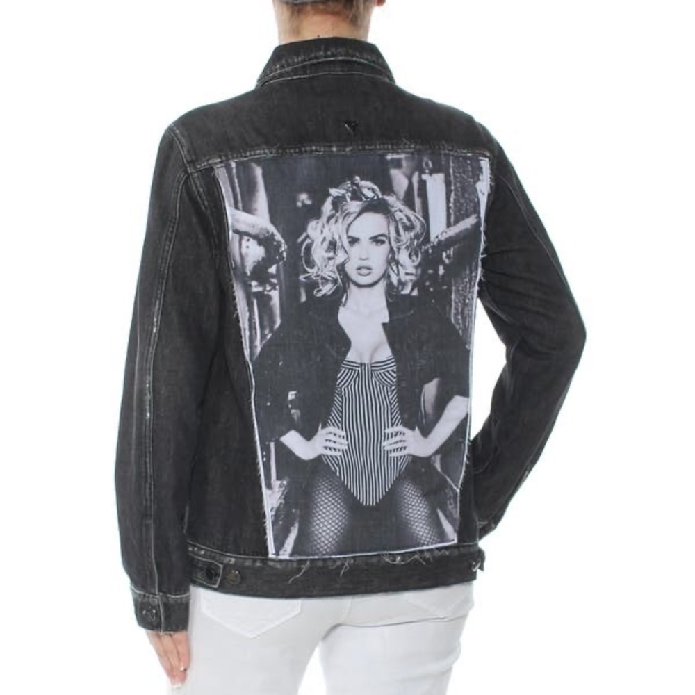 GUESS Black Denim Jean Jacket